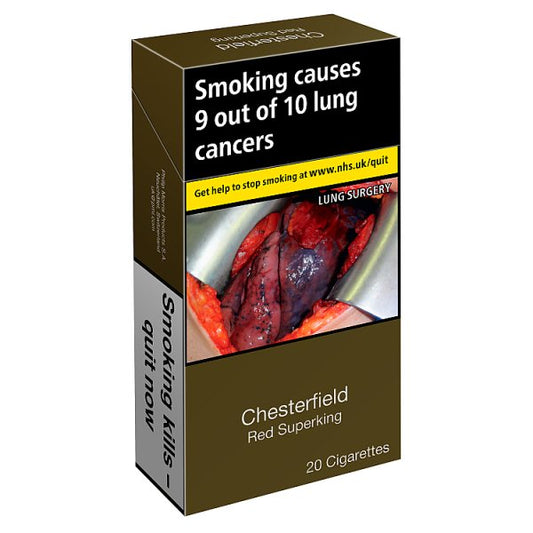 Chesterfield Red Superking 20 Cigarettes