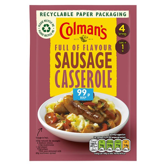 Colman's Recipe Mix Sausage Casserole 39g