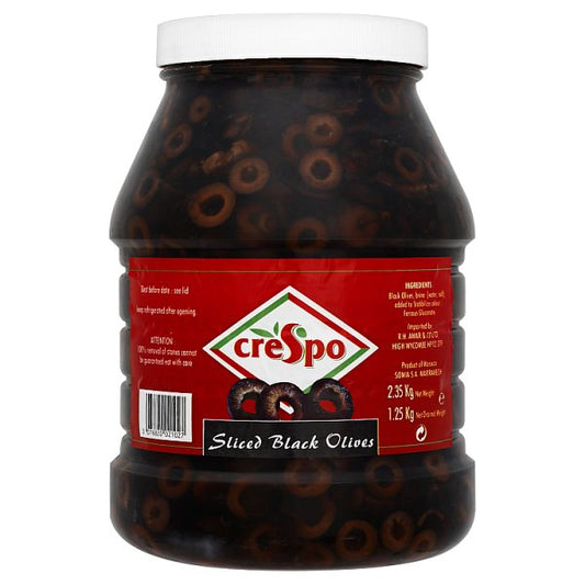 Crespo Sliced Black Olives 2.26kg