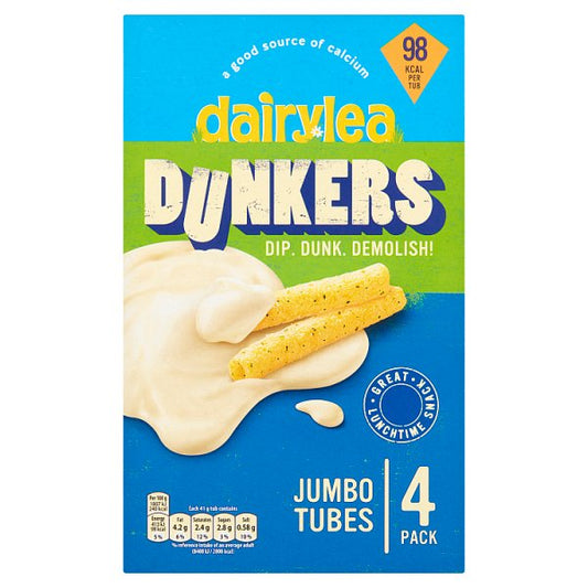 Dairylea Dunkers Jumbo Tubes Cheese Snacks 4 Pack 164g