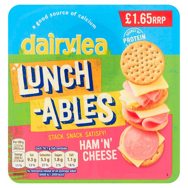 Dairylea Lunchables Ham 'n' Cheese £1.65 74.1g