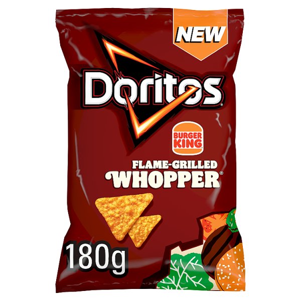 Doritos Burger King® Flame Grilled Whopper® Sharing Tortilla Chips Crisps 180g