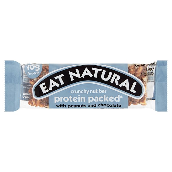 Eat Natural Protein Packed Crunchy Nut Bar with Peanuts and Chocolate 45g