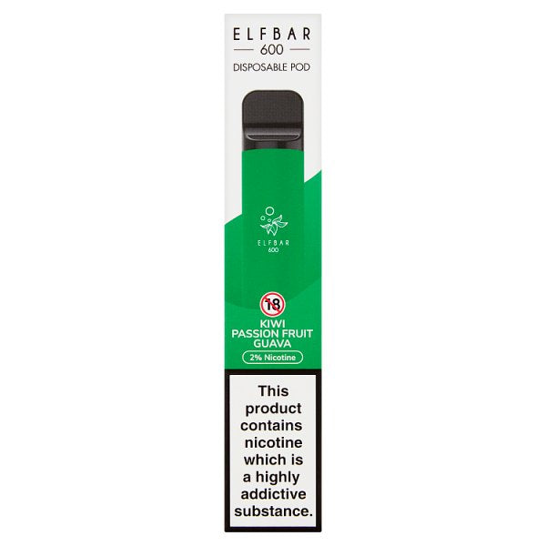 Elfbar 600 Disposable Pod Kiwi Passion Fruit Guava