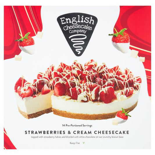 English Cheesecake Company Strawberries & Cream Cheesecake 1.890kg