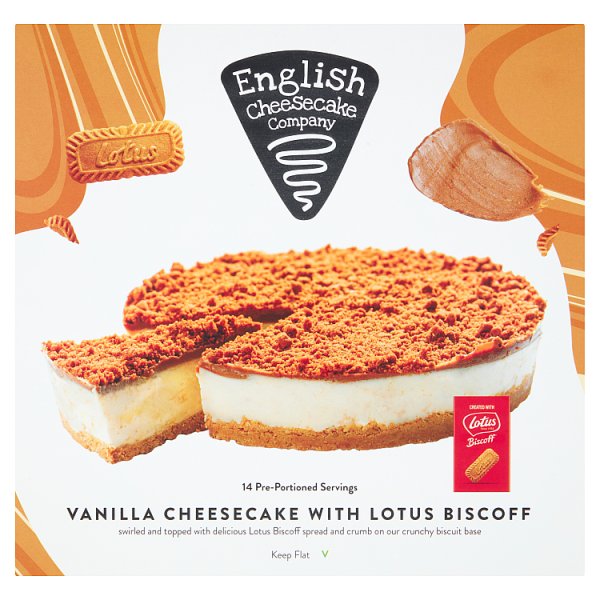 English Cheesecake Company Vanilla Cheesecake with Lotus Biscoff 1.800kg