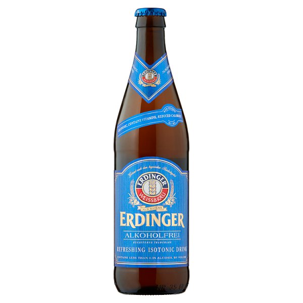 Erdinger Alkoholfrei Alcohol Free Wheat Beer 500ml Bottle