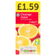 Euro Shopper Orange Juice from Concentrate 1 Litre