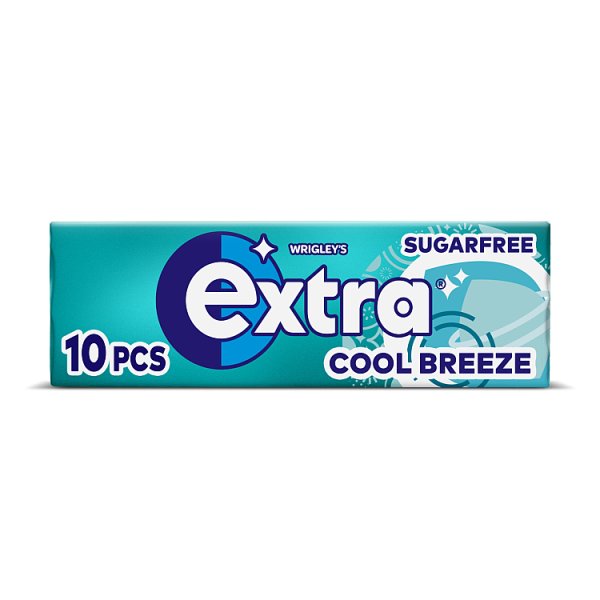 Extra Cool Breeze Sugarfree Chewing Gum 10 Pieces