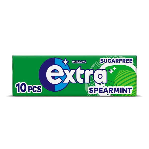 Extra Spearmint Sugarfree Chewing Gum 10 Pieces