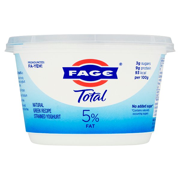 Fage Total 5% Fat Natural Greek Recipe Strained Yoghurt 450g