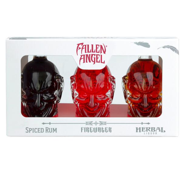 Fallen Angel Miniatures Gin Rum Gift Set 3 x 50ml