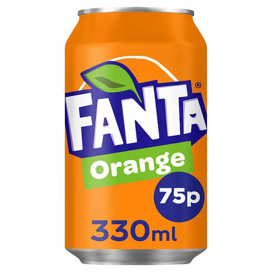 Fanta Orange 330ml PMP 75p