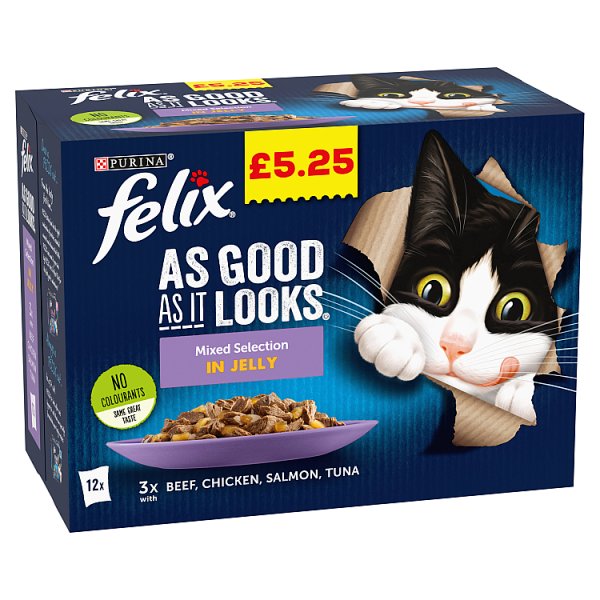 Felix As Good As It Looks Mixed Selection in Jelly 12 x 100g (1.2kg)