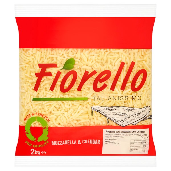 Fiorello Italianissimo Shredded 80% Mozzarella & 20% Cheddar 2kg