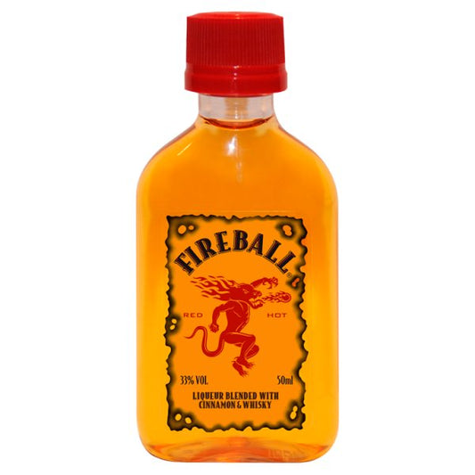 Fireball Liqueur Blended with Cinnamon & Whisky 50ml