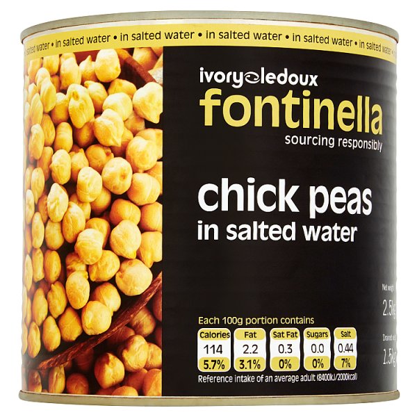 Fontinella Chick Peas in Salted Water 2.5kg