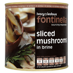 Fontinella Sliced Mushrooms in Brine 2.55kg MUSHS3