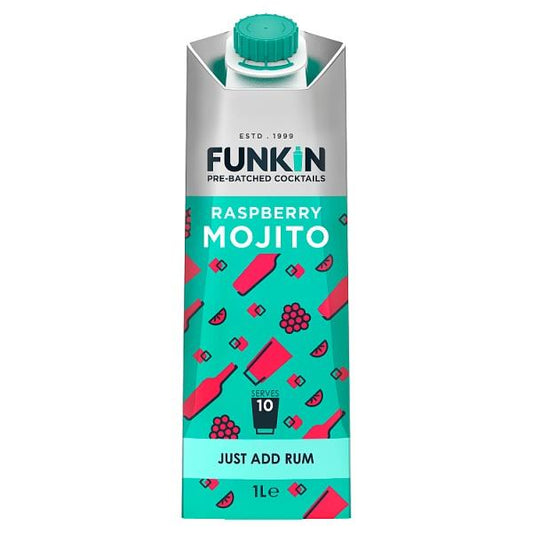 Funki̇n Pre-Batched Cocktails Raspberry Mojito 1L