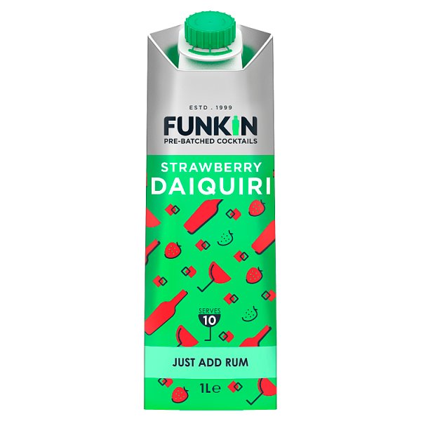 Funkin Pre-Batched Cocktails Strawberry Daiquiri 1L