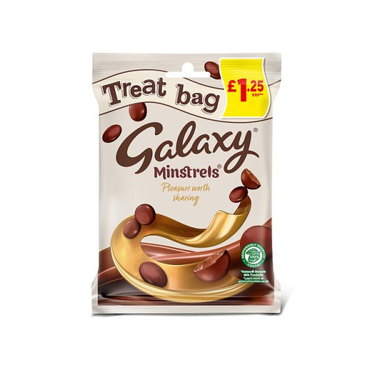 Galaxy Minstrels Milk Chocolate Buttons Treat Bag £1.25 PMP 80g