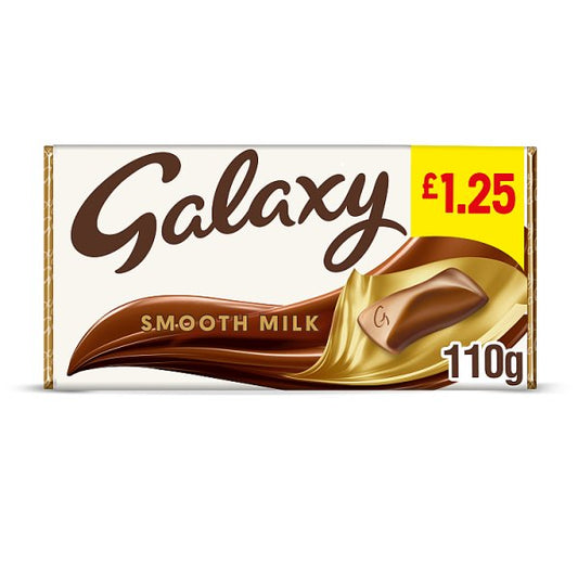 Galaxy Smooth Milk Chocolate Block Bar 110g