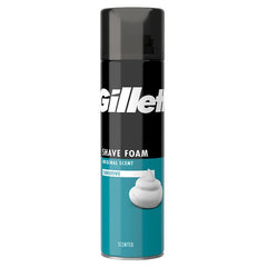 Gillette Classic Sensitive Shave Foam, For Sensitive Skin, 200ml