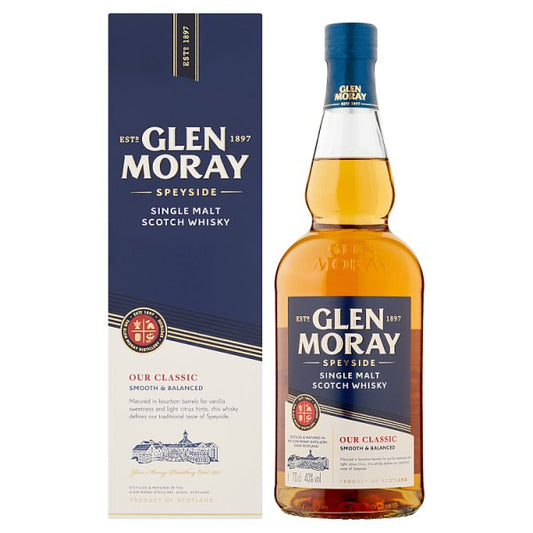 Glen Moray Speyside Single Malt Scotch Whisky 70cl