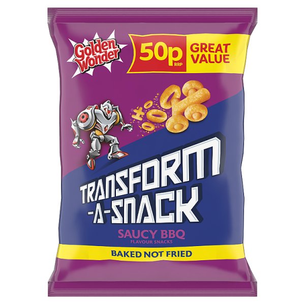 Golden Wonder Transform-A-Snack Saucy BBQ Flavour Snacks 27g