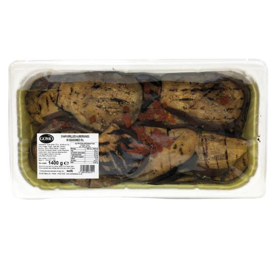 Gomo Char-Grilled Aubergines in Seasoned Oil 1400g