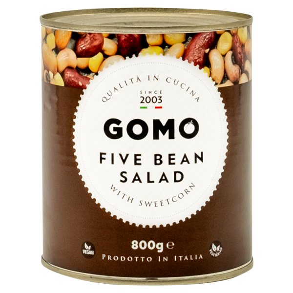 Gomo Five Bean Salad with Sweetcorn 800g