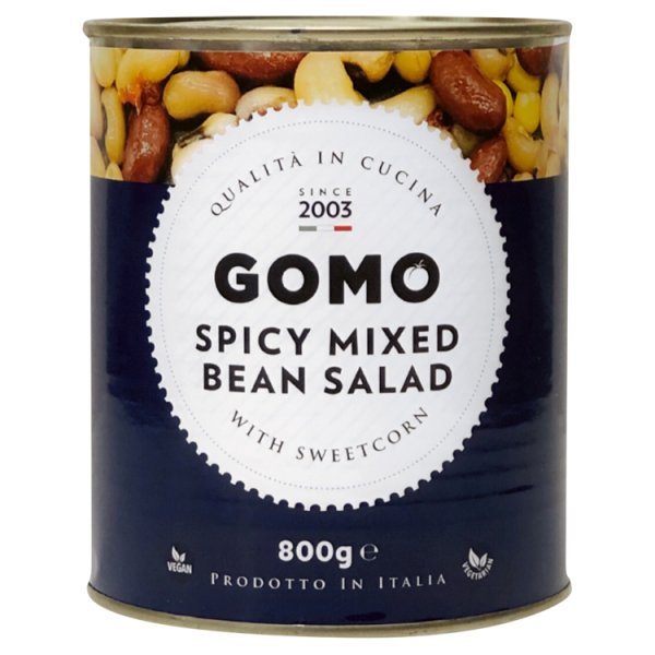 Gomo Spicy Mixed Bean Salad with Sweetcorn 800g