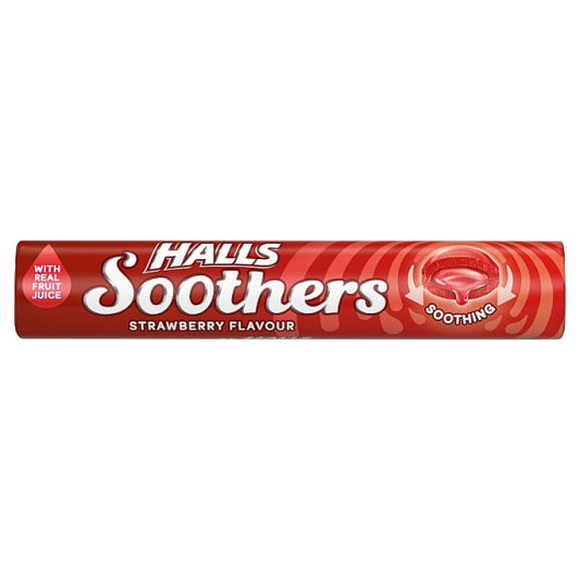 Halls Soothers Strawberry Flavour 45g