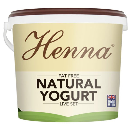 Henna Fat Free Natural Yogurt Live Set 5kg