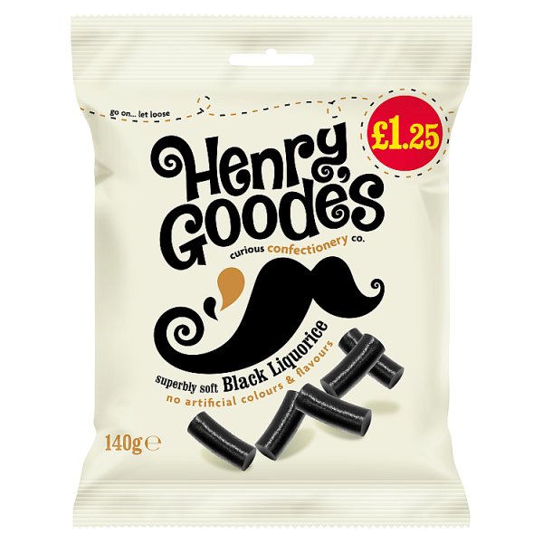 Henry Goode's Superbly Soft Black Liquorice 140g