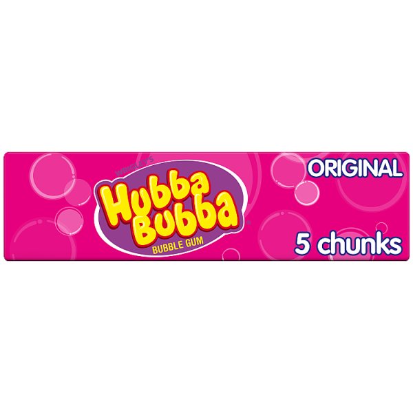 Hubba Bubba Original Flavour Bubble Gum 5 Chunky Chews