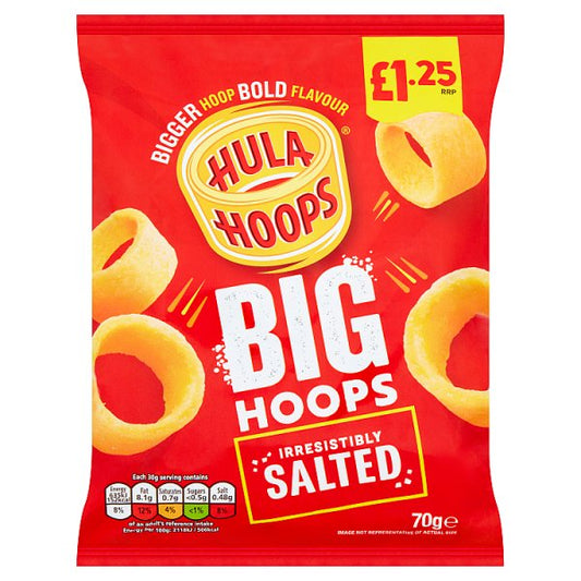 Hula Hoops Big Hoops Irresistibly Salted 70g