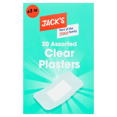 Jack's 20 Assorted Clear Plasters