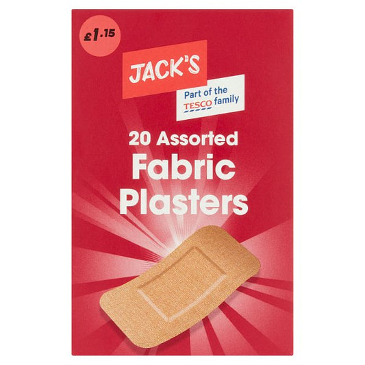 Jack's 20 Assorted Fabric Plasters