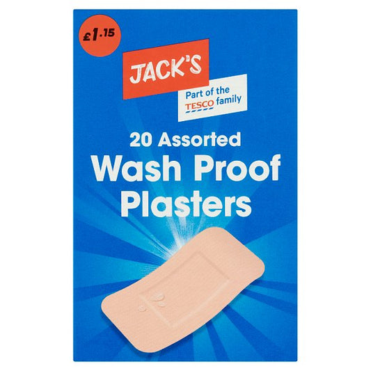 Jack's 20 Assorted Wash Proof Plasters