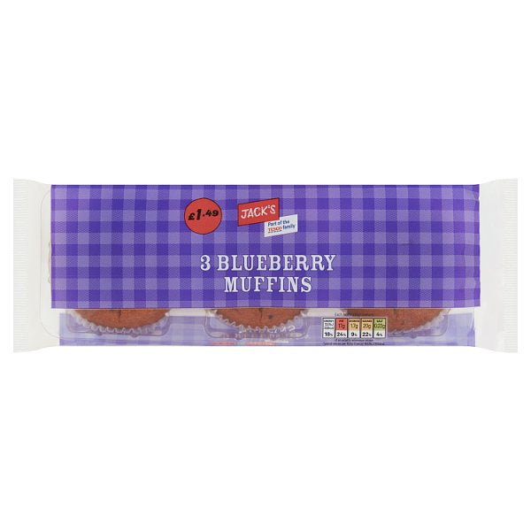 Jack's 3 Blueberry Muffins 275g