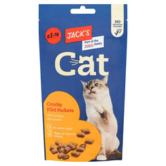 Jack's Cat Crunchy Filled Pockets with Chicken and Cheese 60g