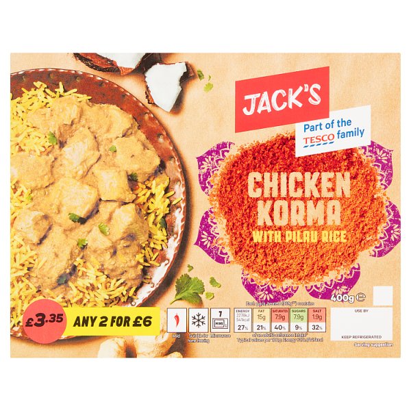 Jack's Chicken Jalfrezi with Pilau Rice 400g