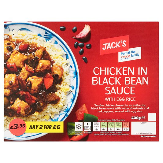 Jack's Chicken in Black Bean Sauce with Egg Rice 400g