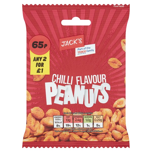 Jack's Chilli Flavour Peanuts 55g