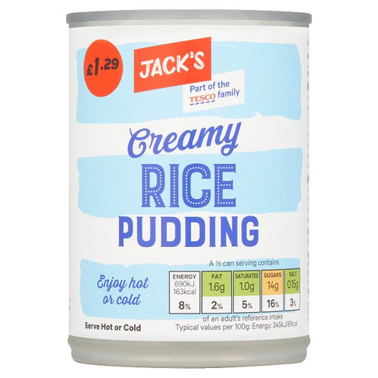 Jack's Creamy Rice Pudding 400g