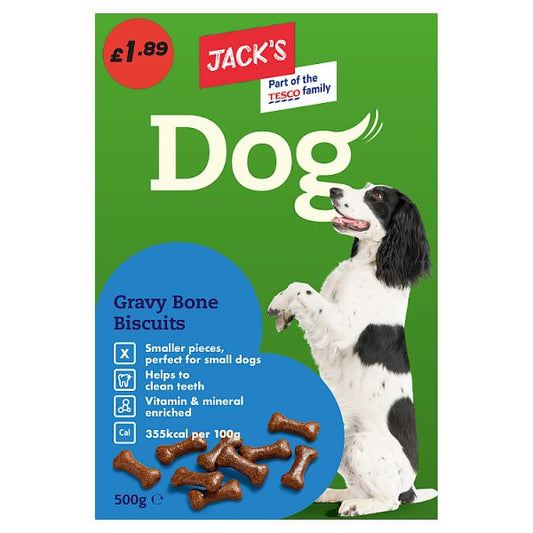 Jack's Dog Gravy Bone Biscuits 500g