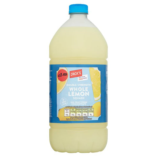 Jack's Double Strength Whole Lemon Squash 1.5 Litre