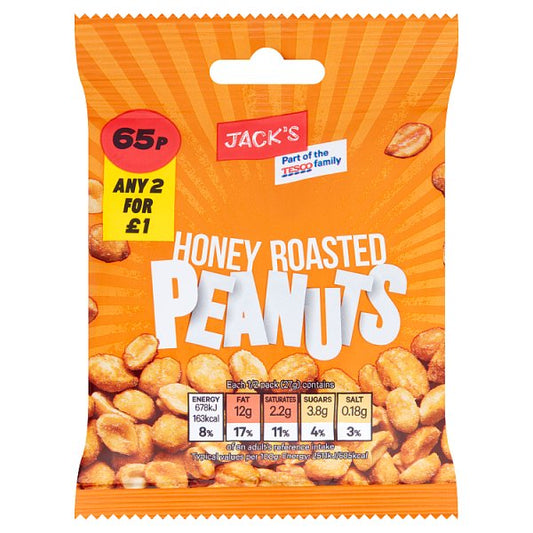 Jack's Honey Roasted Peanuts 55g