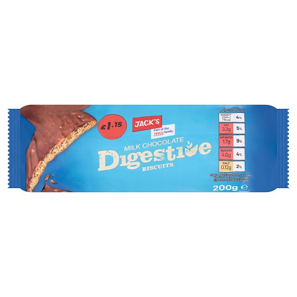 Jack's Milk Chocolate Digestive Biscuits 200g